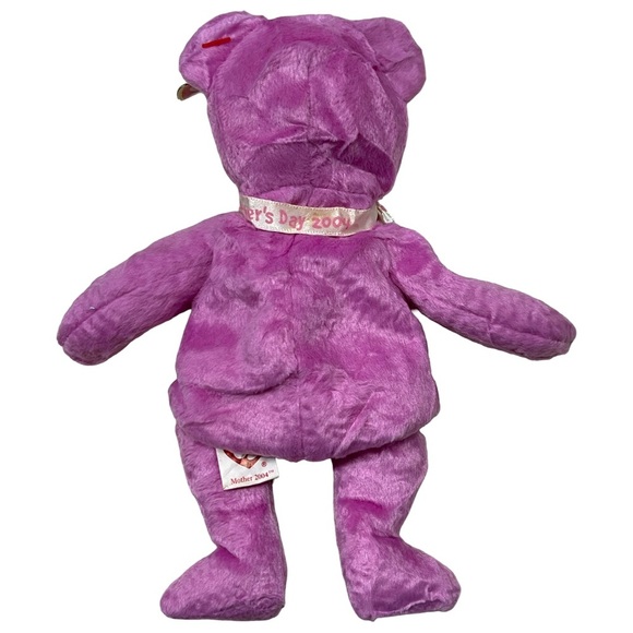 MOTHER 2004 Rare Collectible Ty Pink Teddy Bear Plush Toy! - Picture 3 of 5